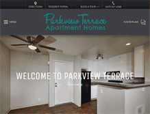 Tablet Screenshot of parkviewterrace.com